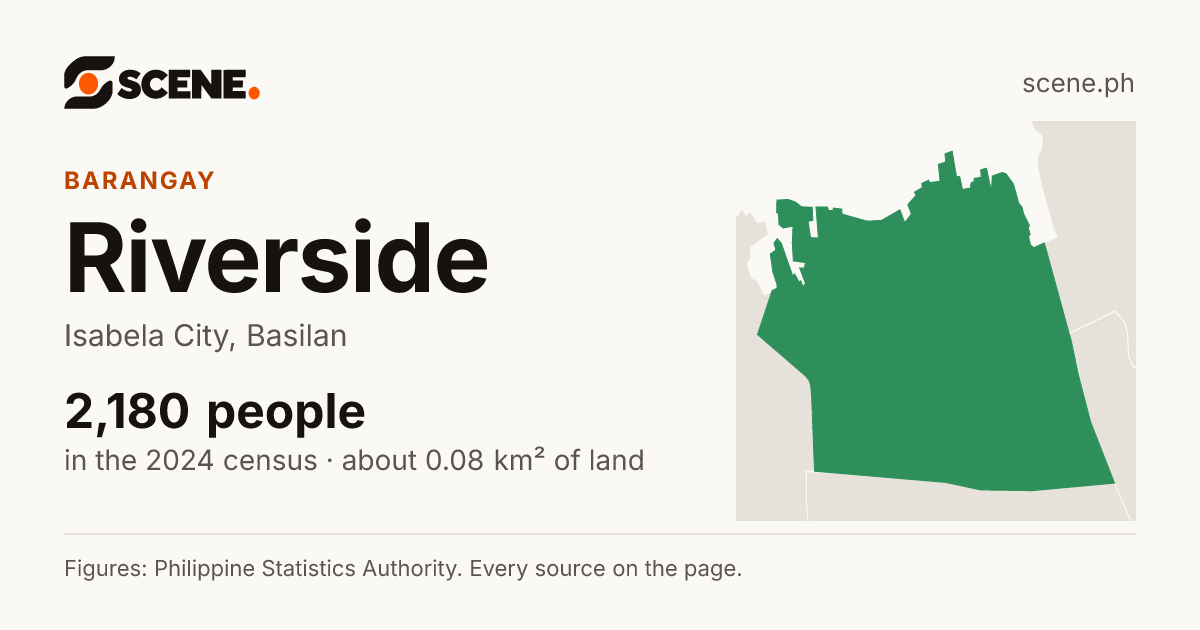 Riverside, Isabela City, barangay: 2,180 people in the 2024 census