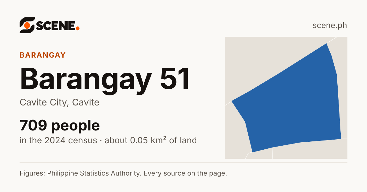 Barangay 51, Cavite City, barangay: 709 people in the 2024 census