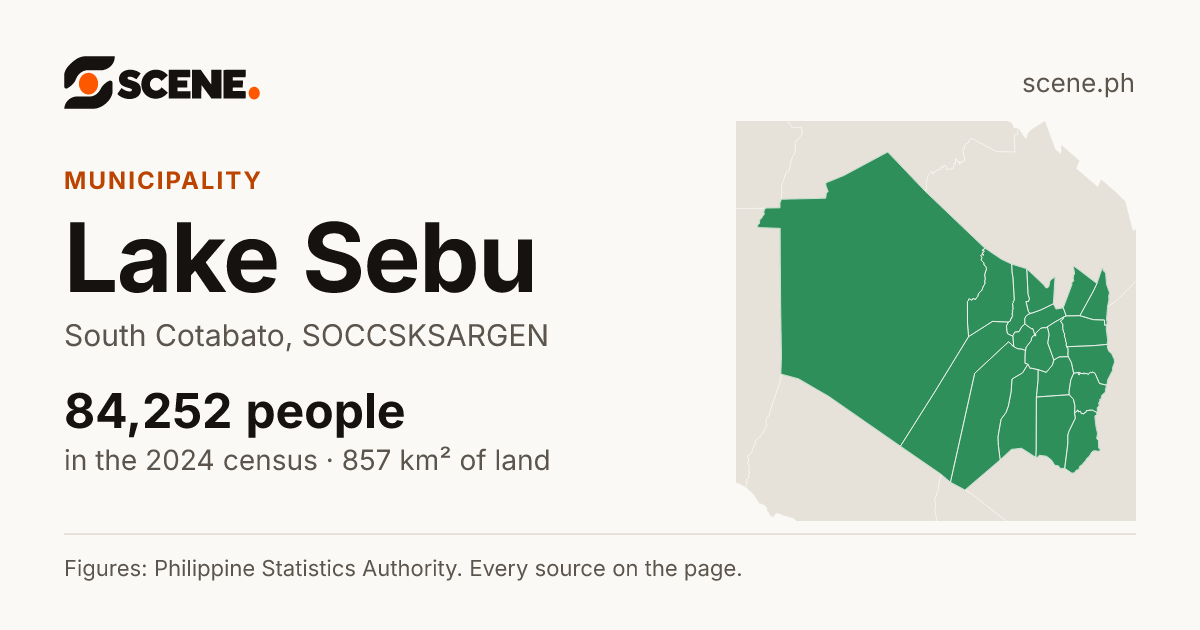 Lake Sebu, South Cotabato, municipality: 84,252 people in the 2024 census