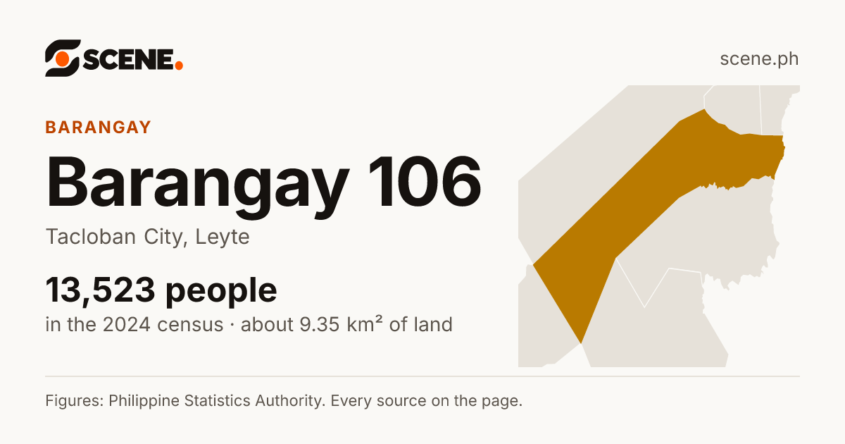 Barangay 106, Tacloban City, barangay: 13,523 people in the 2024 census
