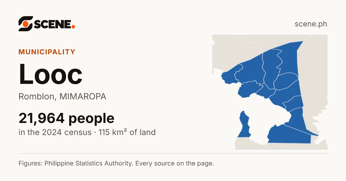 Looc, Romblon, municipality: 21,964 people in the 2024 census