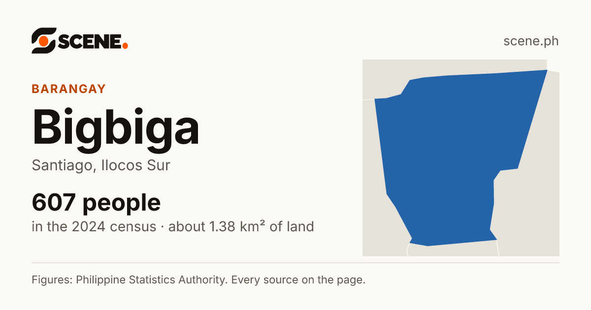 Bigbiga, Santiago, barangay: 607 people in the 2024 census
