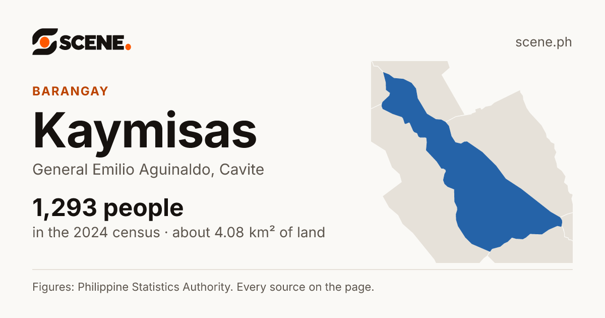 Kaymisas, General Emilio Aguinaldo, barangay: 1,293 people in the 2024 census