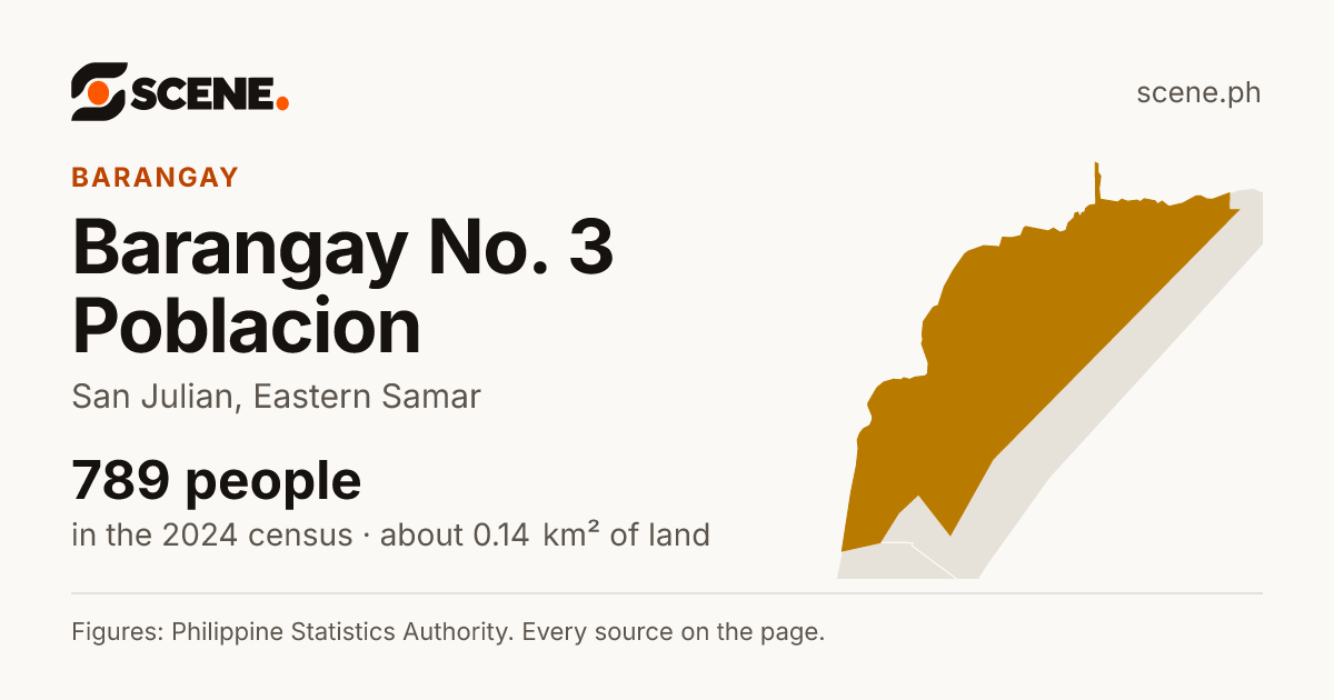Barangay No. 3 Poblacion, San Julian, barangay: 789 people in the 2024 census