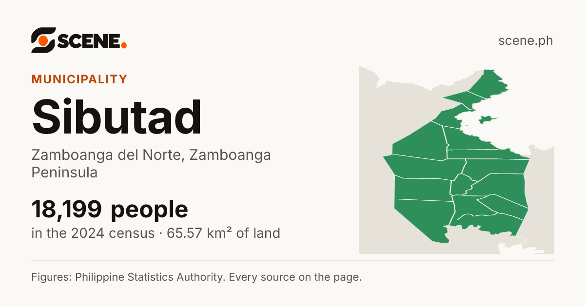 Sibutad, Zamboanga del Norte, municipality: 18,199 people in the 2024 census