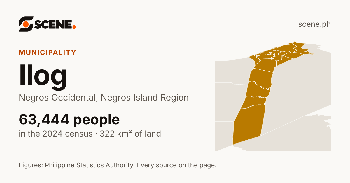 Ilog, Negros Occidental, municipality: 63,444 people in the 2024 census
