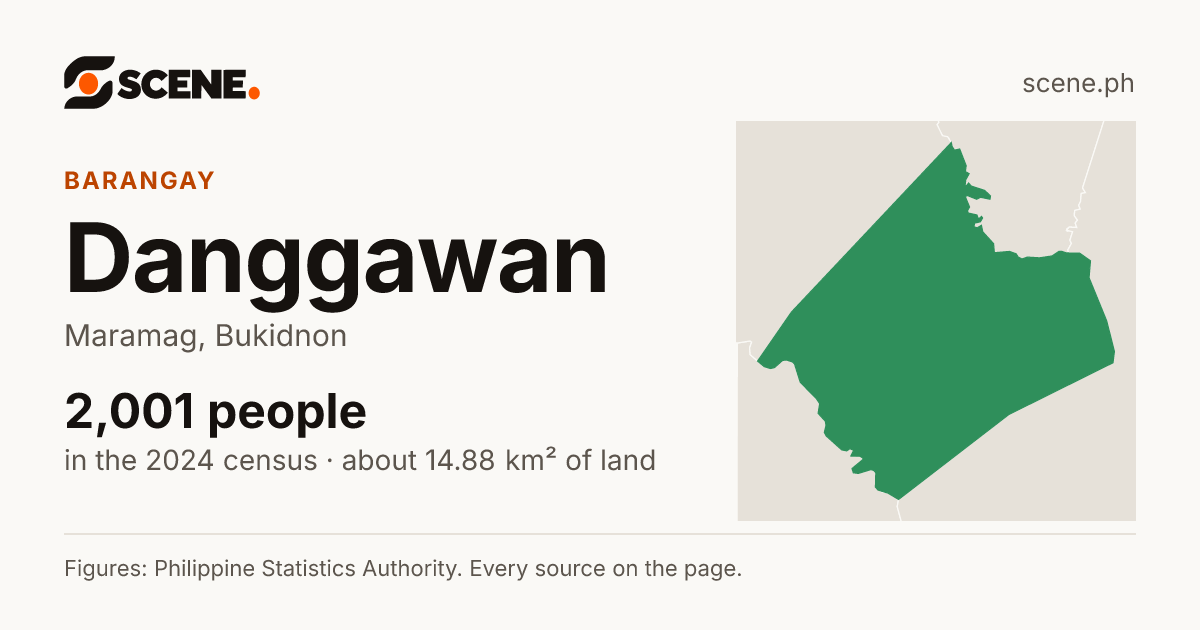 Danggawan, Maramag, barangay: 2,001 people in the 2024 census