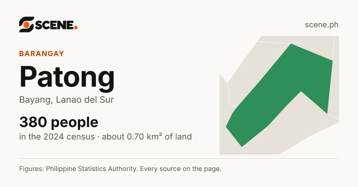 Patong, Bayang, barangay: 380 people in the 2024 census