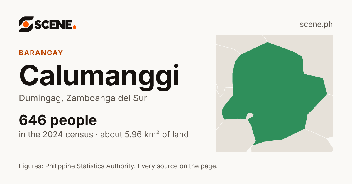 Calumanggi, Dumingag, barangay: 646 people in the 2024 census