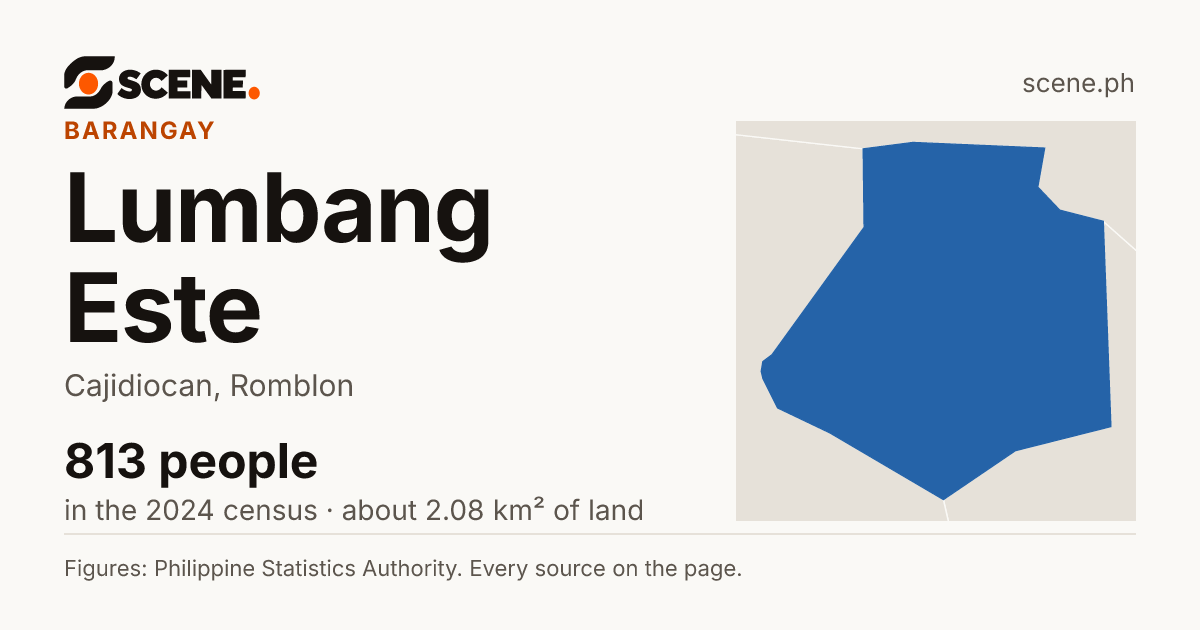 Lumbang Este, Cajidiocan, barangay: 813 people in the 2024 census