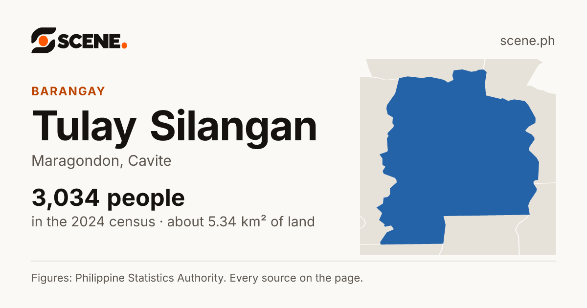 Tulay Silangan, Maragondon, barangay: 3,034 people in the 2024 census