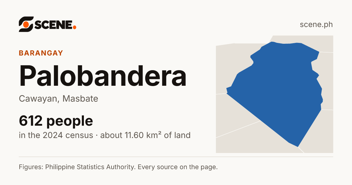 Palobandera, Cawayan, barangay: 612 people in the 2024 census