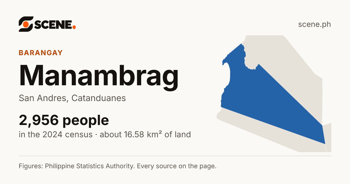 Manambrag, San Andres, barangay: 2,956 people in the 2024 census