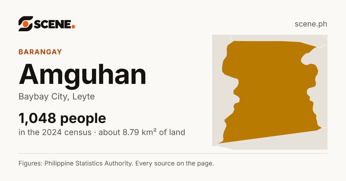 Amguhan, Baybay City, barangay: 1,048 people in the 2024 census