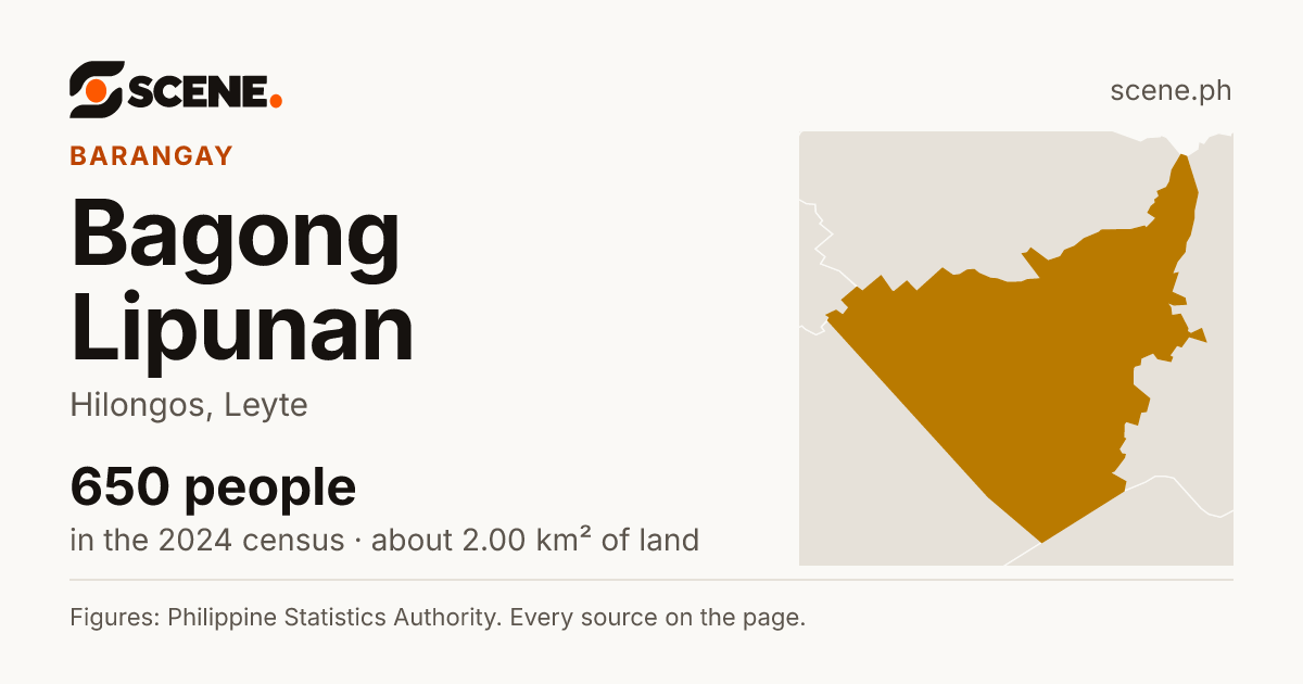 Bagong Lipunan, Hilongos, barangay: 650 people in the 2024 census