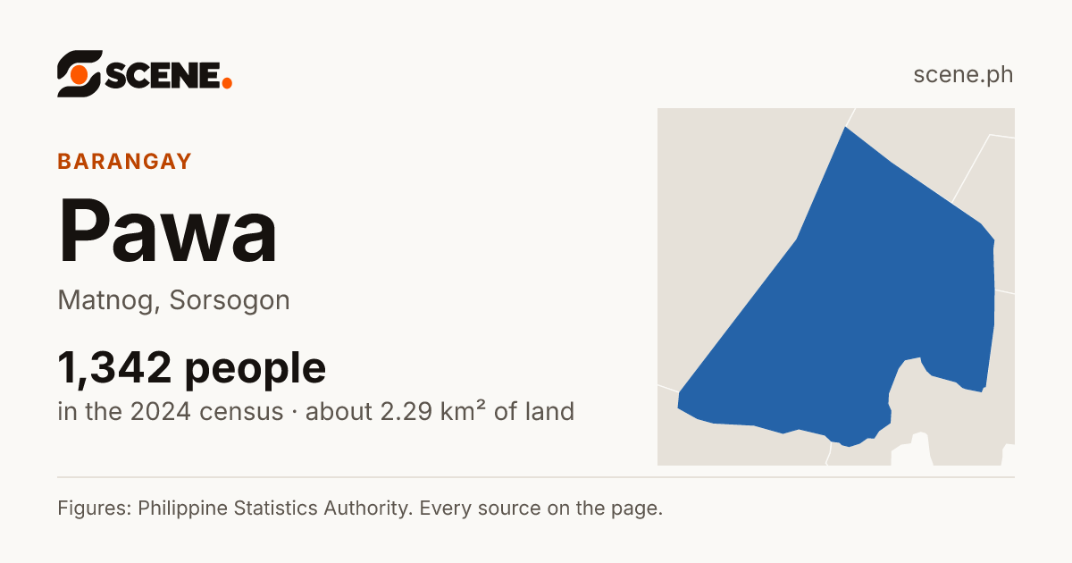 Pawa, Matnog, barangay: 1,342 people in the 2024 census