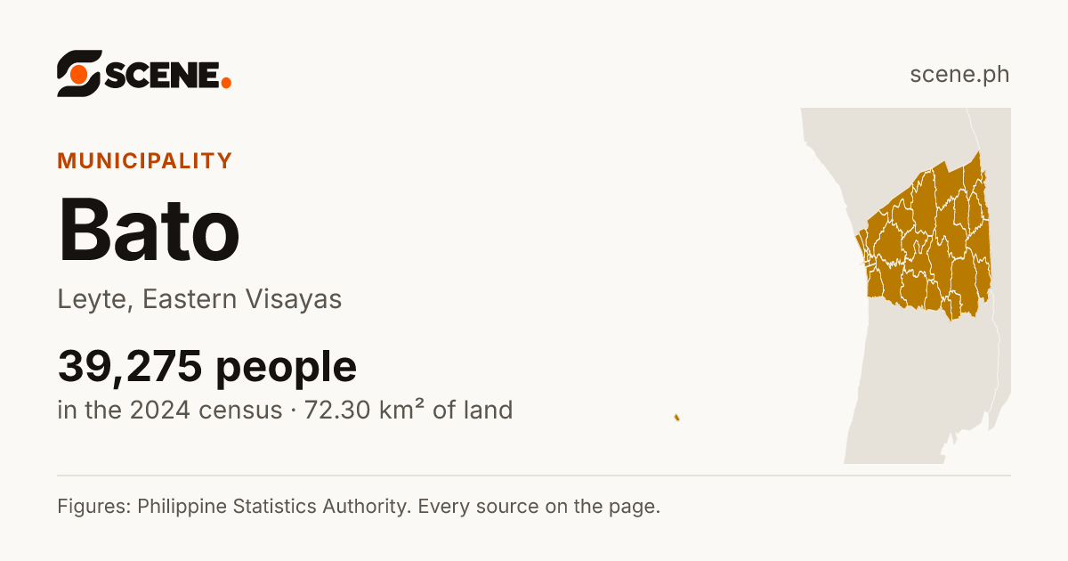 Bato, Leyte, municipality: 39,275 people in the 2024 census