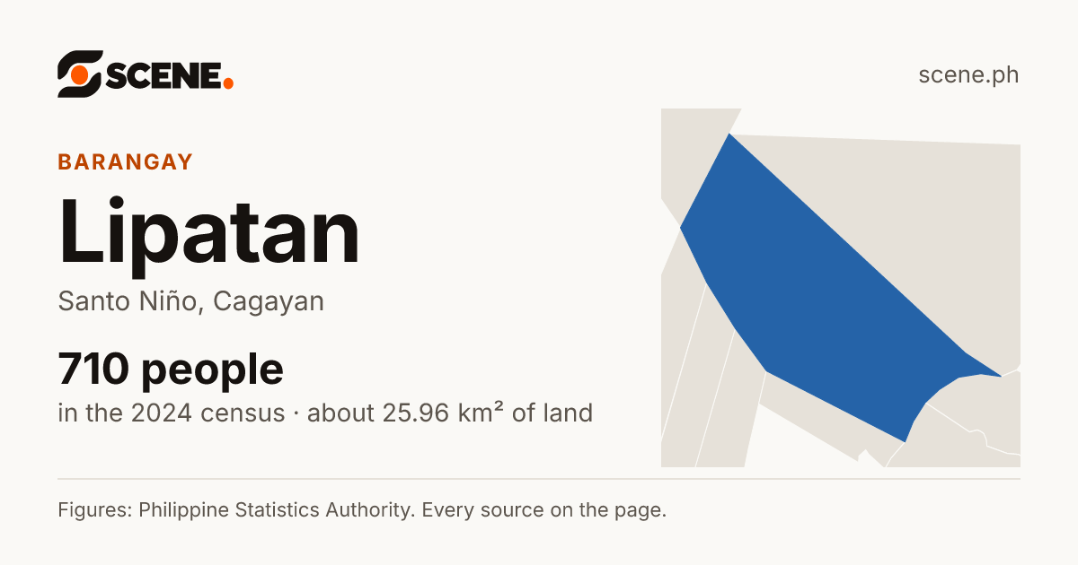 Lipatan, Santo Niño, barangay: 710 people in the 2024 census