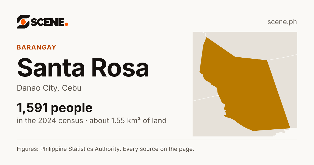 Santa Rosa, Danao City, barangay: 1,591 people in the 2024 census