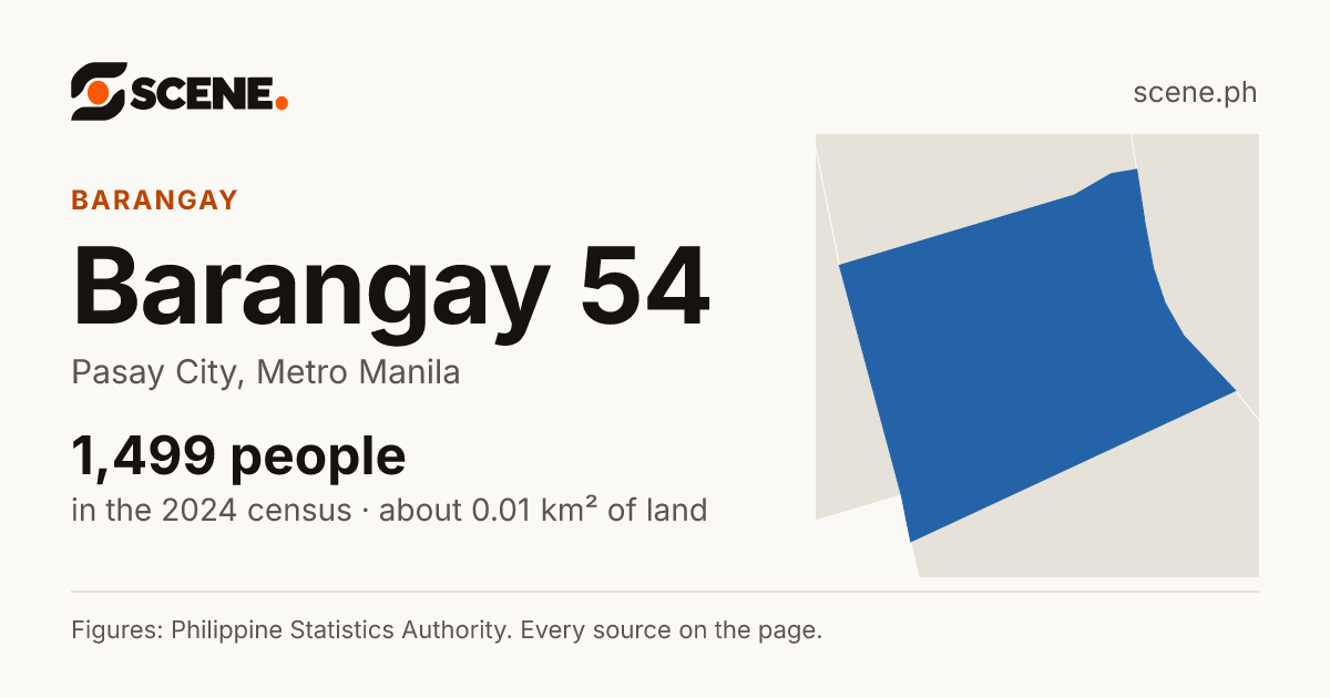 Barangay 54, Pasay City, barangay: 1,499 people in the 2024 census