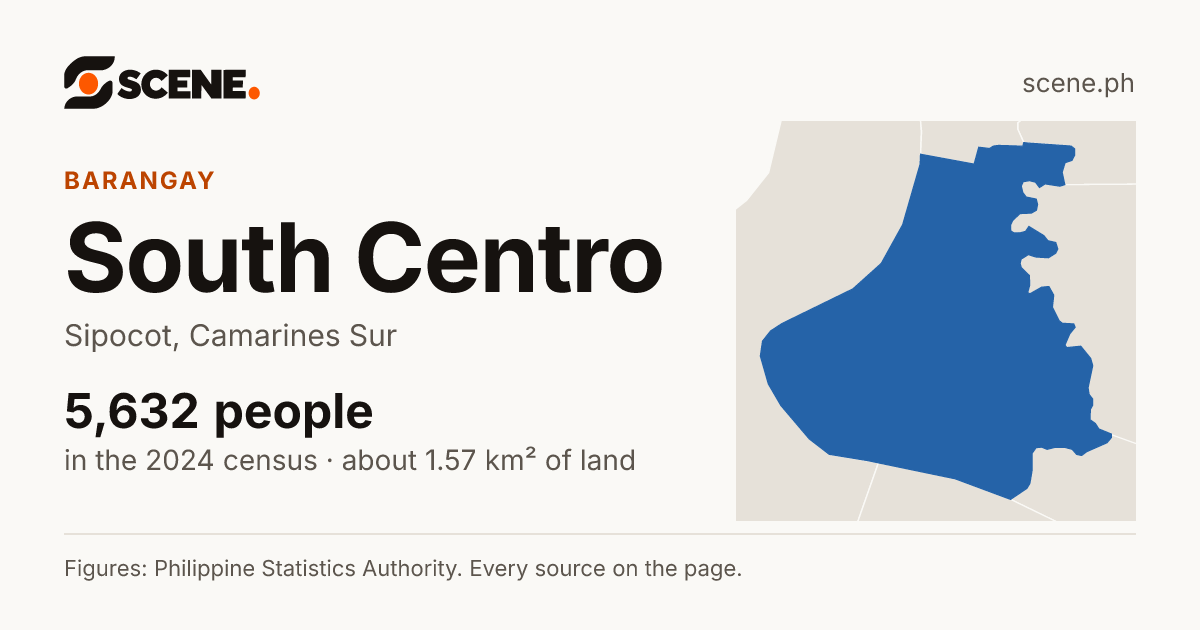 South Centro, Sipocot, barangay: 5,632 people in the 2024 census