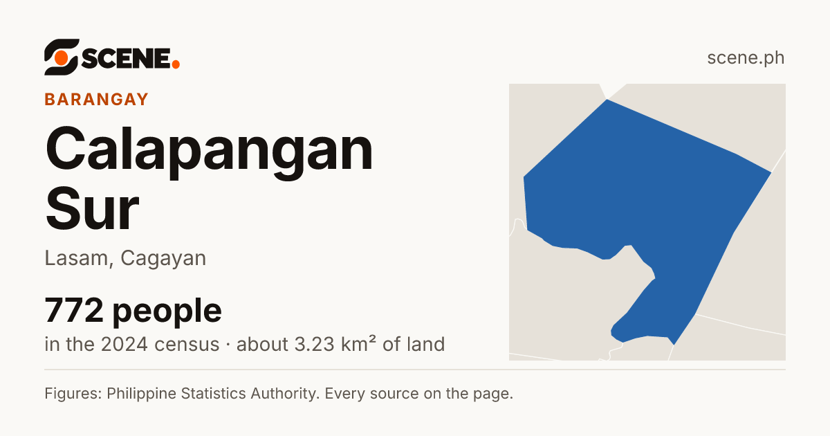 Calapangan Sur, Lasam, barangay: 772 people in the 2024 census