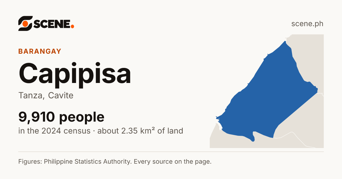 Capipisa, Tanza, barangay: 9,910 people in the 2024 census