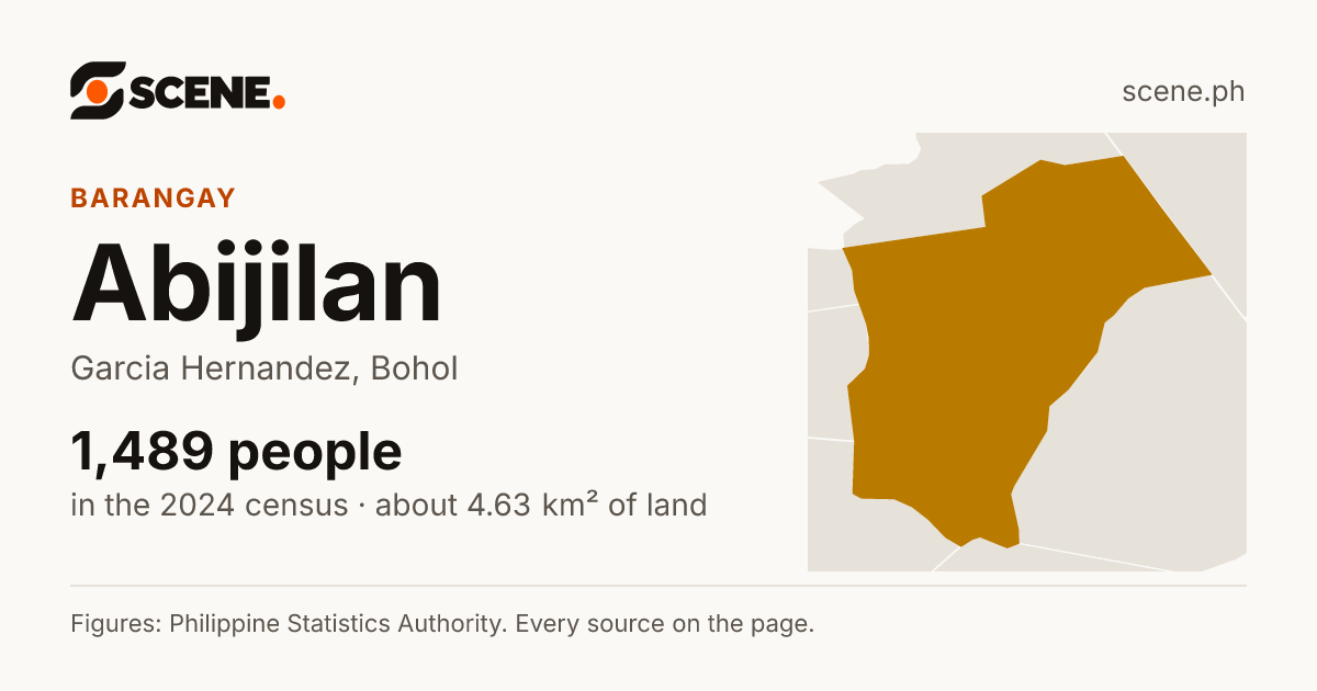 Abijilan, Garcia Hernandez, barangay: 1,489 people in the 2024 census