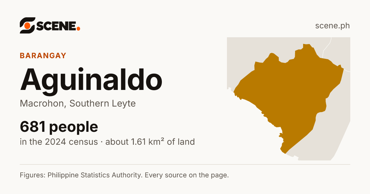 Aguinaldo, Macrohon, barangay: 681 people in the 2024 census