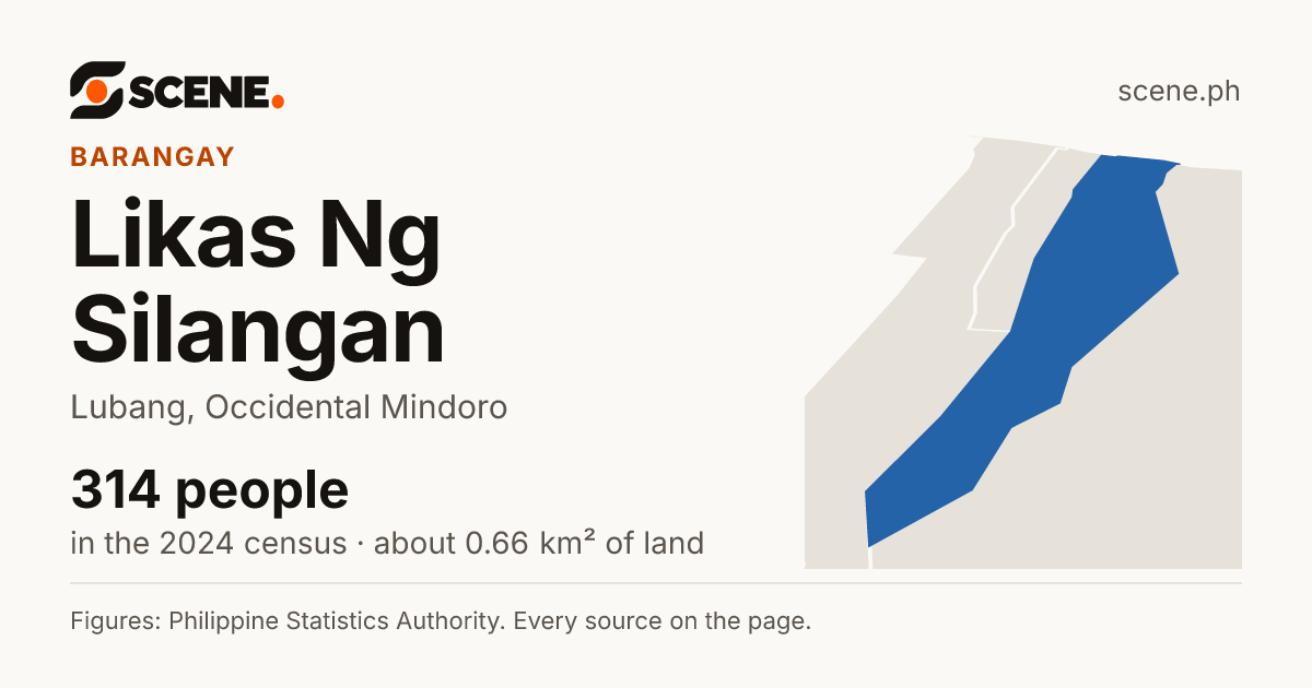 Likas Ng Silangan, Lubang, barangay: 314 people in the 2024 census