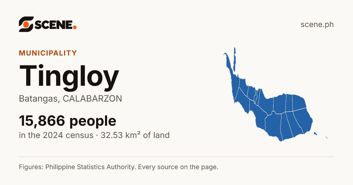 Tingloy, Batangas, municipality: 15,866 people in the 2024 census