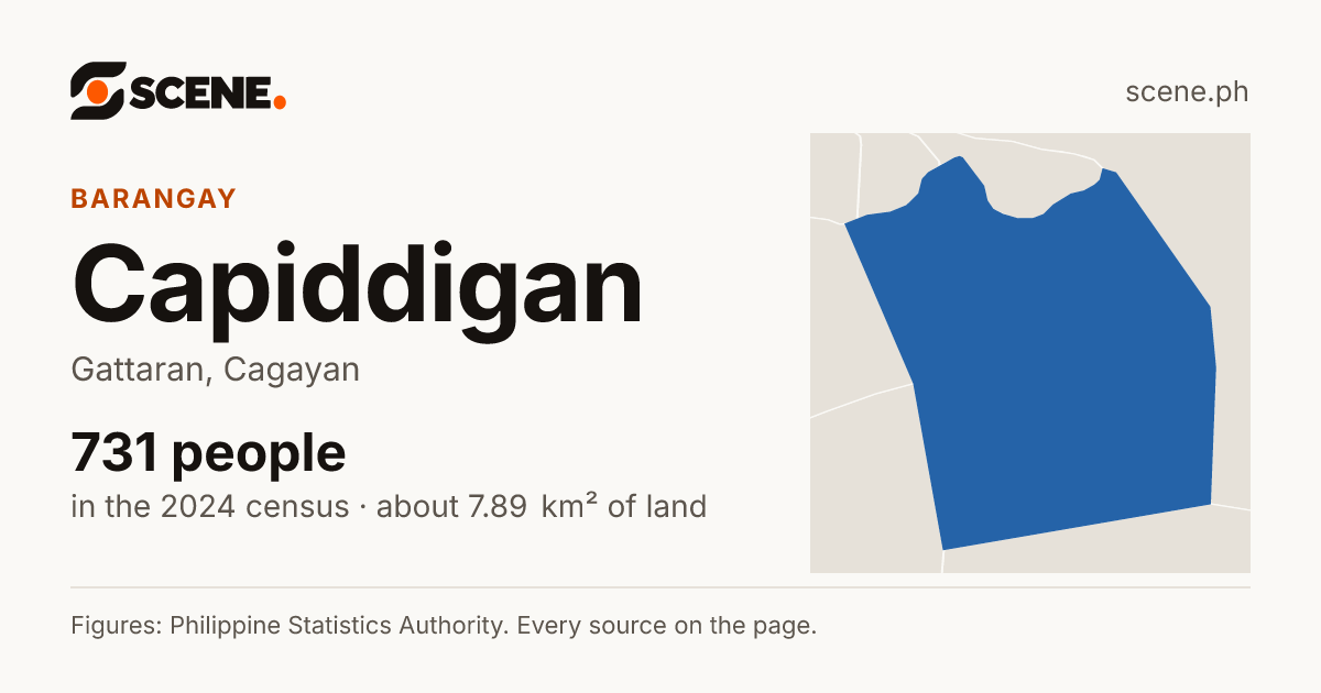 Capiddigan, Gattaran, barangay: 731 people in the 2024 census
