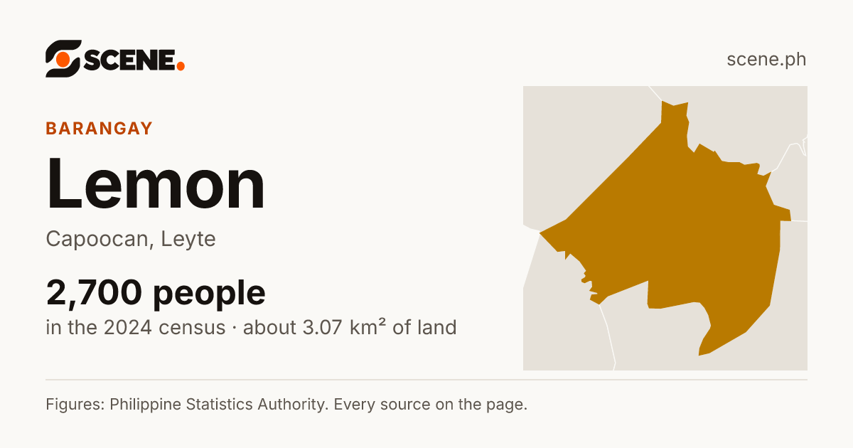Lemon, Capoocan, barangay: 2,700 people in the 2024 census