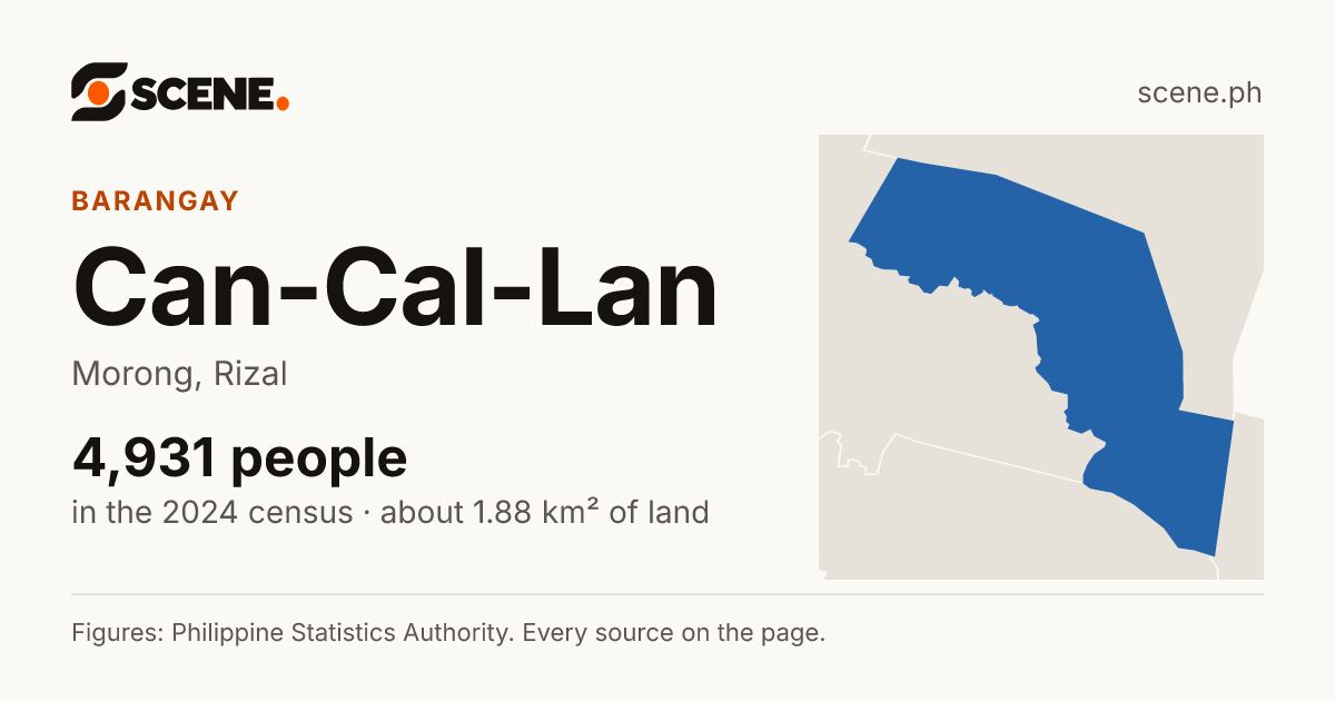 Can-Cal-Lan, Morong, barangay: 4,931 people in the 2024 census
