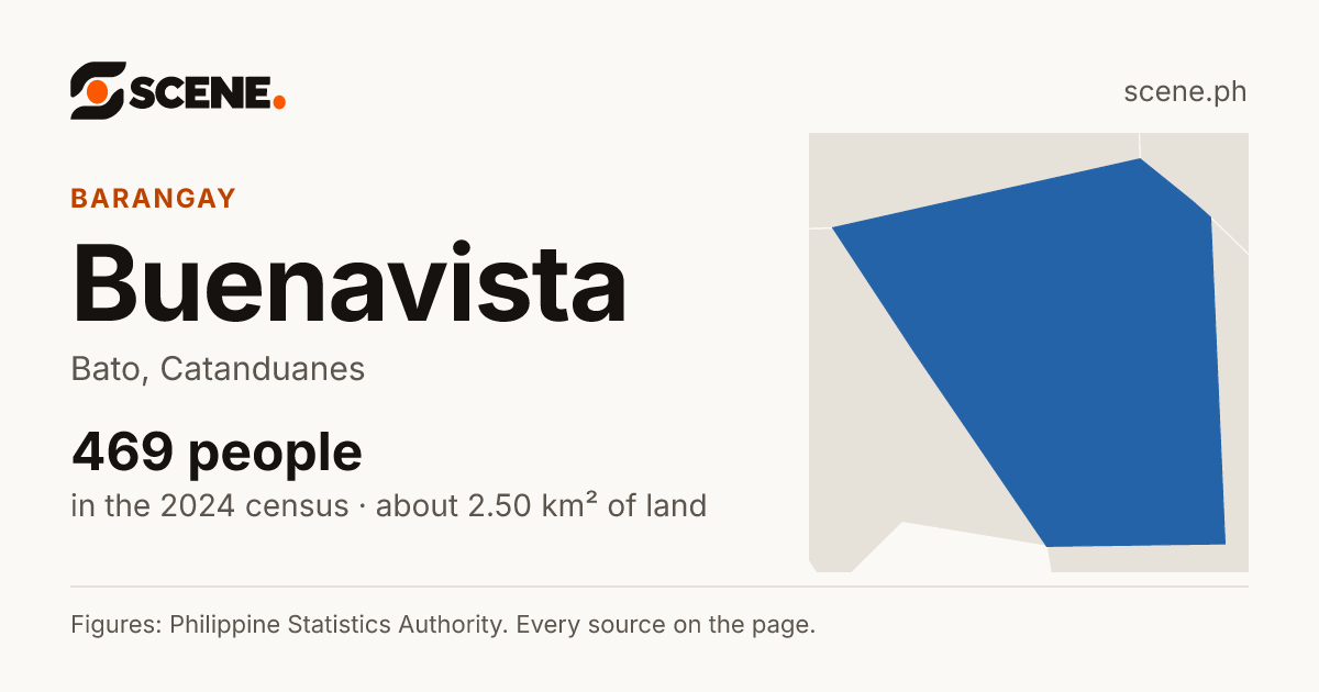 Buenavista, Bato, barangay: 469 people in the 2024 census