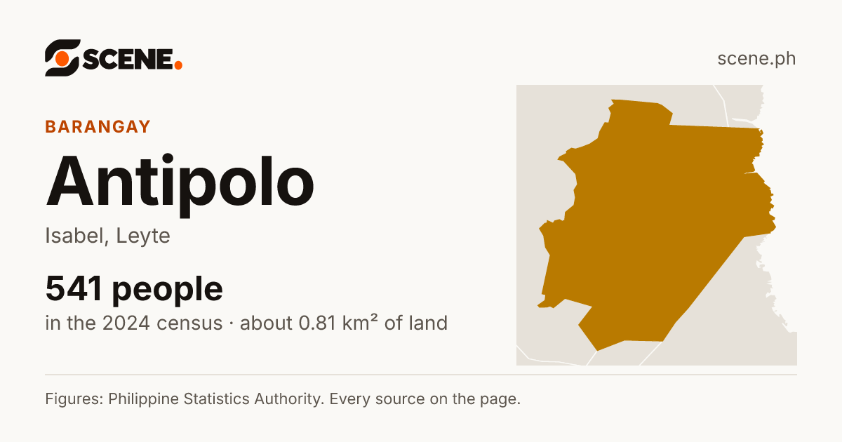 Antipolo, Isabel, barangay: 541 people in the 2024 census
