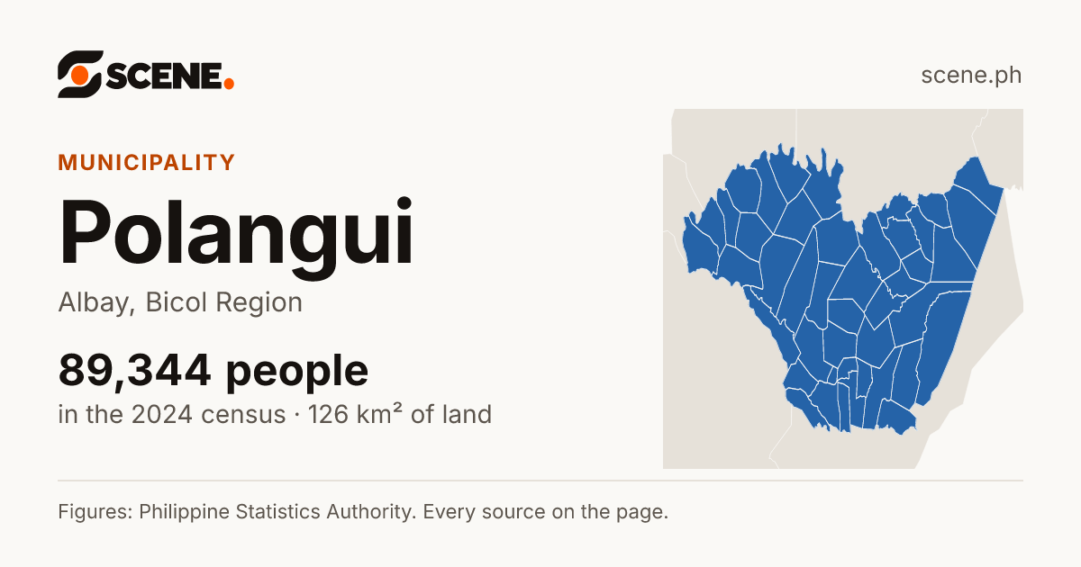 Polangui, Albay, municipality: 89,344 people in the 2024 census