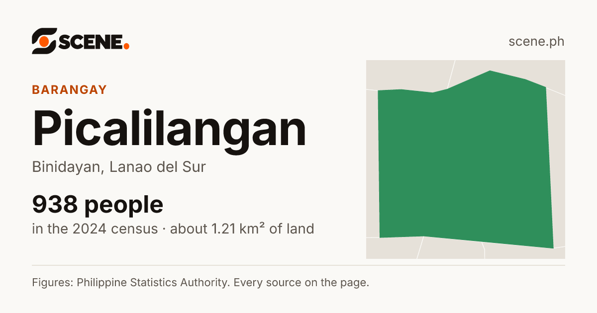 Picalilangan, Binidayan, barangay: 938 people in the 2024 census