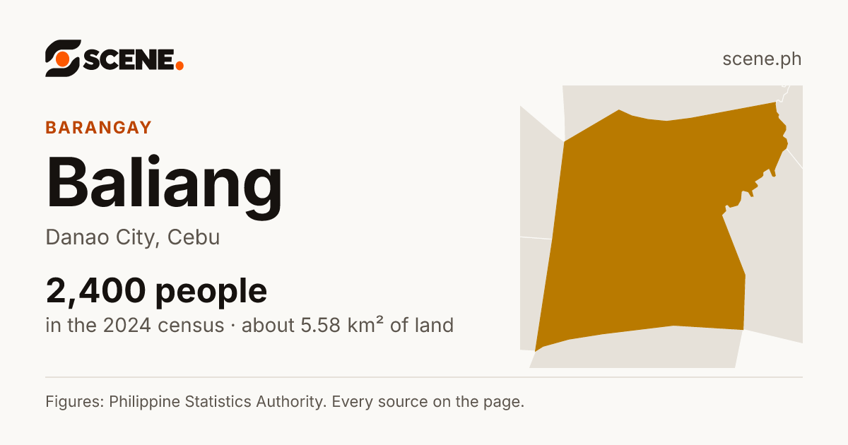 Baliang, Danao City, barangay: 2,400 people in the 2024 census