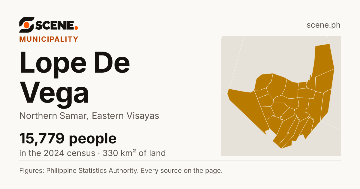 Lope De Vega, Northern Samar, municipality: 15,779 people in the 2024 census