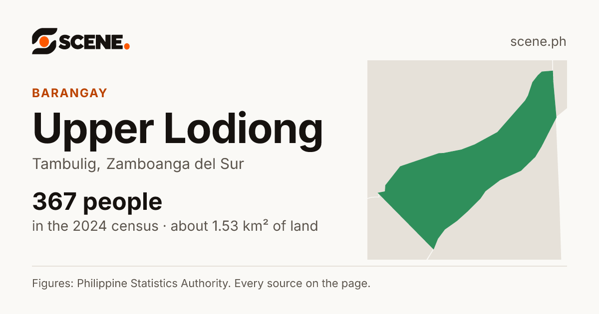 Upper Lodiong, Tambulig, barangay: 367 people in the 2024 census