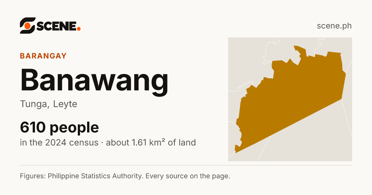 Banawang, Tunga, barangay: 610 people in the 2024 census