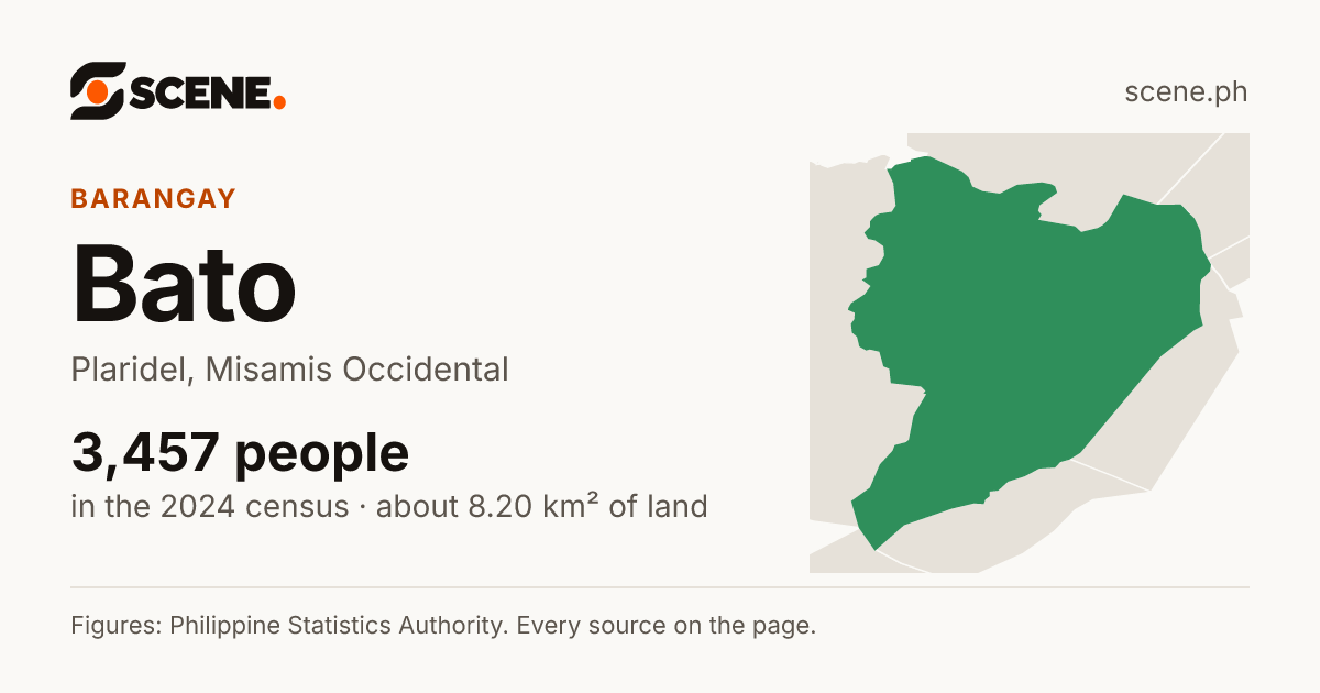 Bato, Plaridel, barangay: 3,457 people in the 2024 census