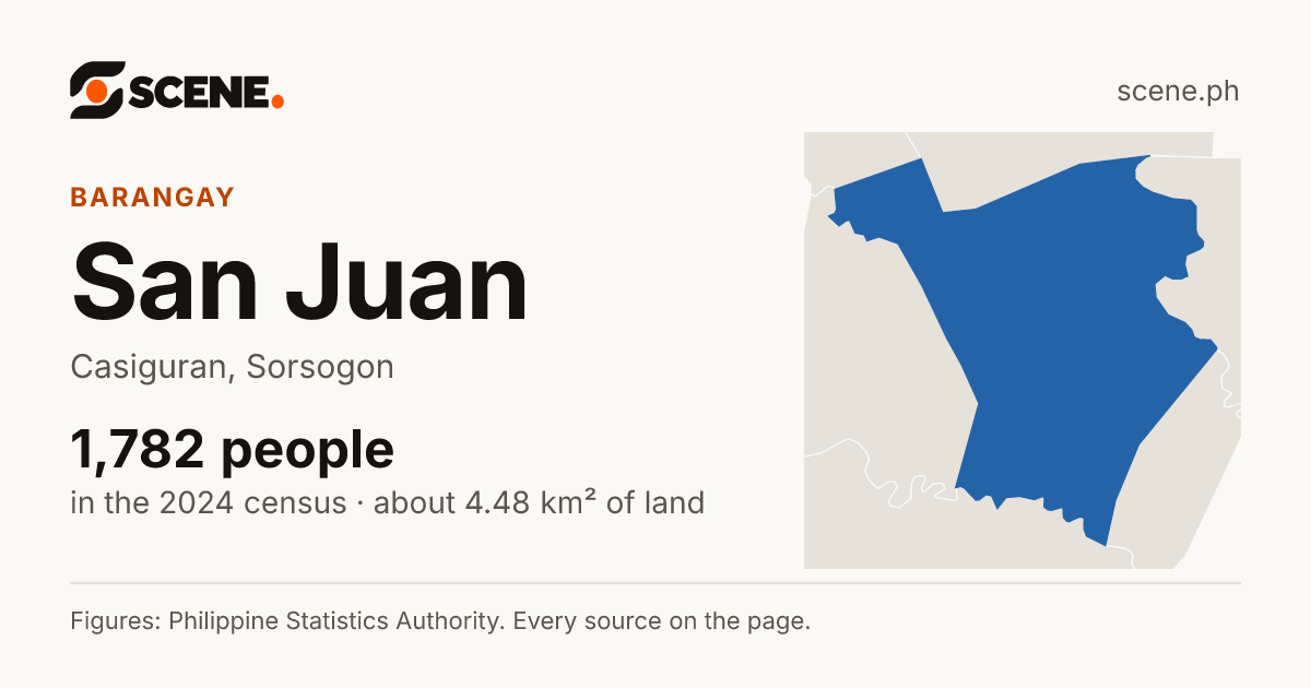 San Juan, Casiguran, barangay: 1,782 people in the 2024 census