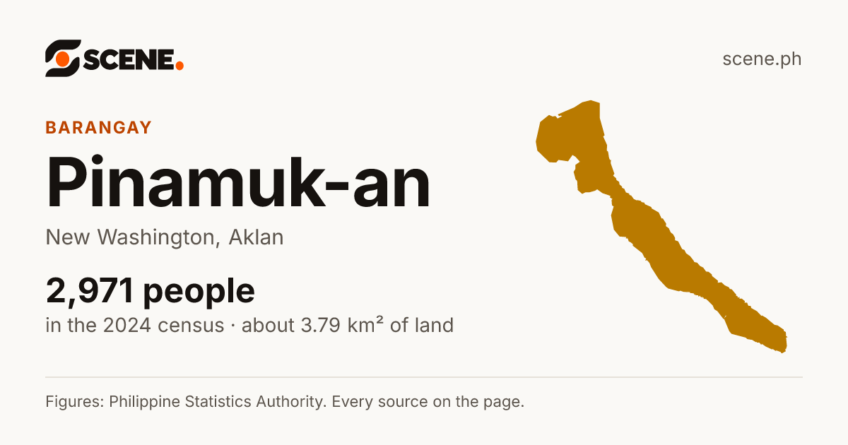 Pinamuk-an, New Washington, barangay: 2,971 people in the 2024 census