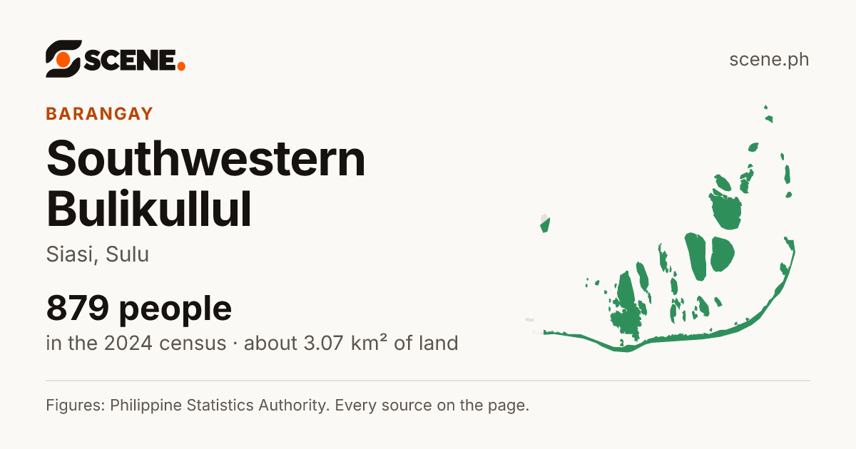Southwestern Bulikullul, Siasi, barangay: 879 people in the 2024 census