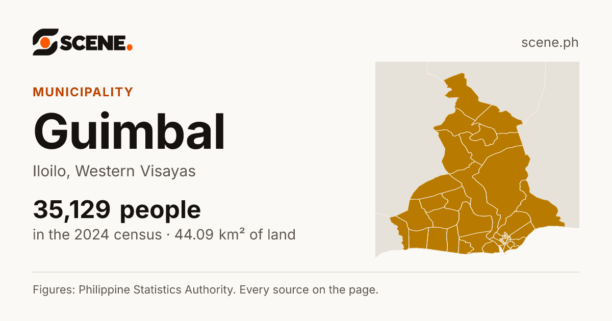 Guimbal, Iloilo, municipality: 35,129 people in the 2024 census