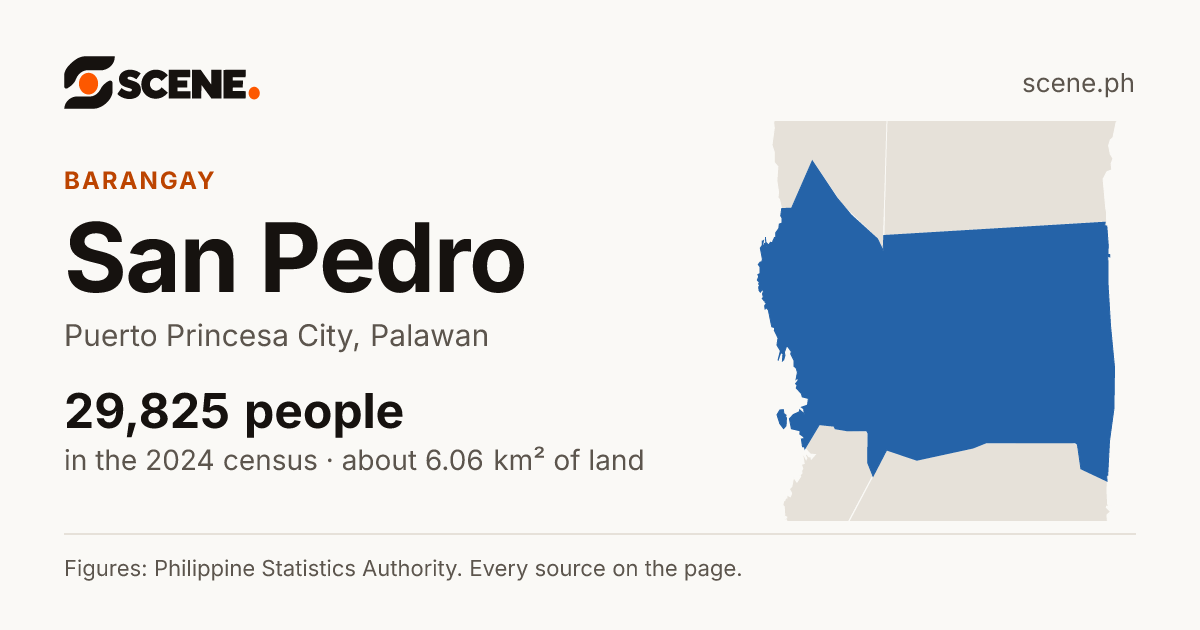 San Pedro, Puerto Princesa City, barangay: 29,825 people in the 2024 census