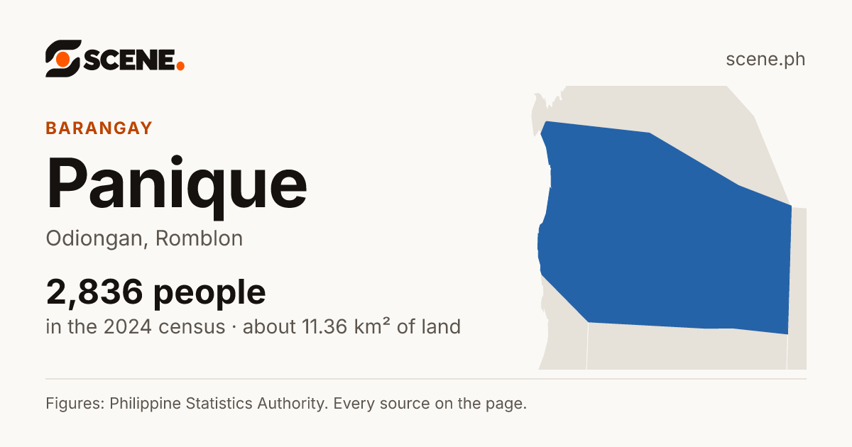 Panique, Odiongan, barangay: 2,836 people in the 2024 census