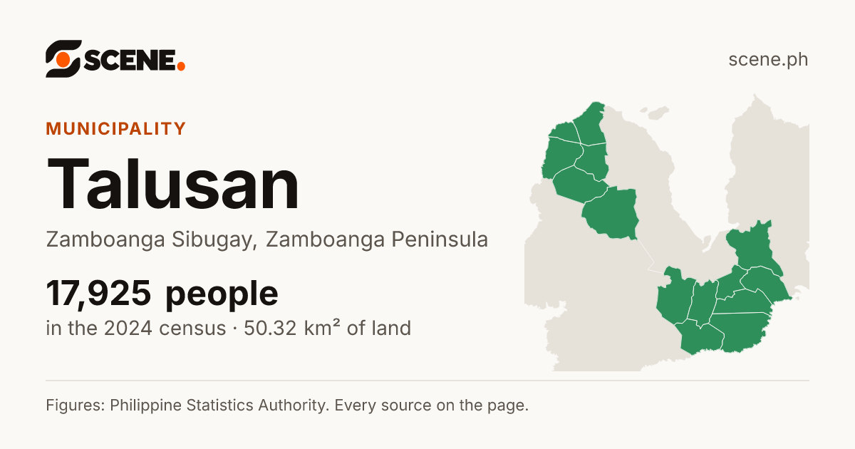 Talusan, Zamboanga Sibugay, municipality: 17,925 people in the 2024 census
